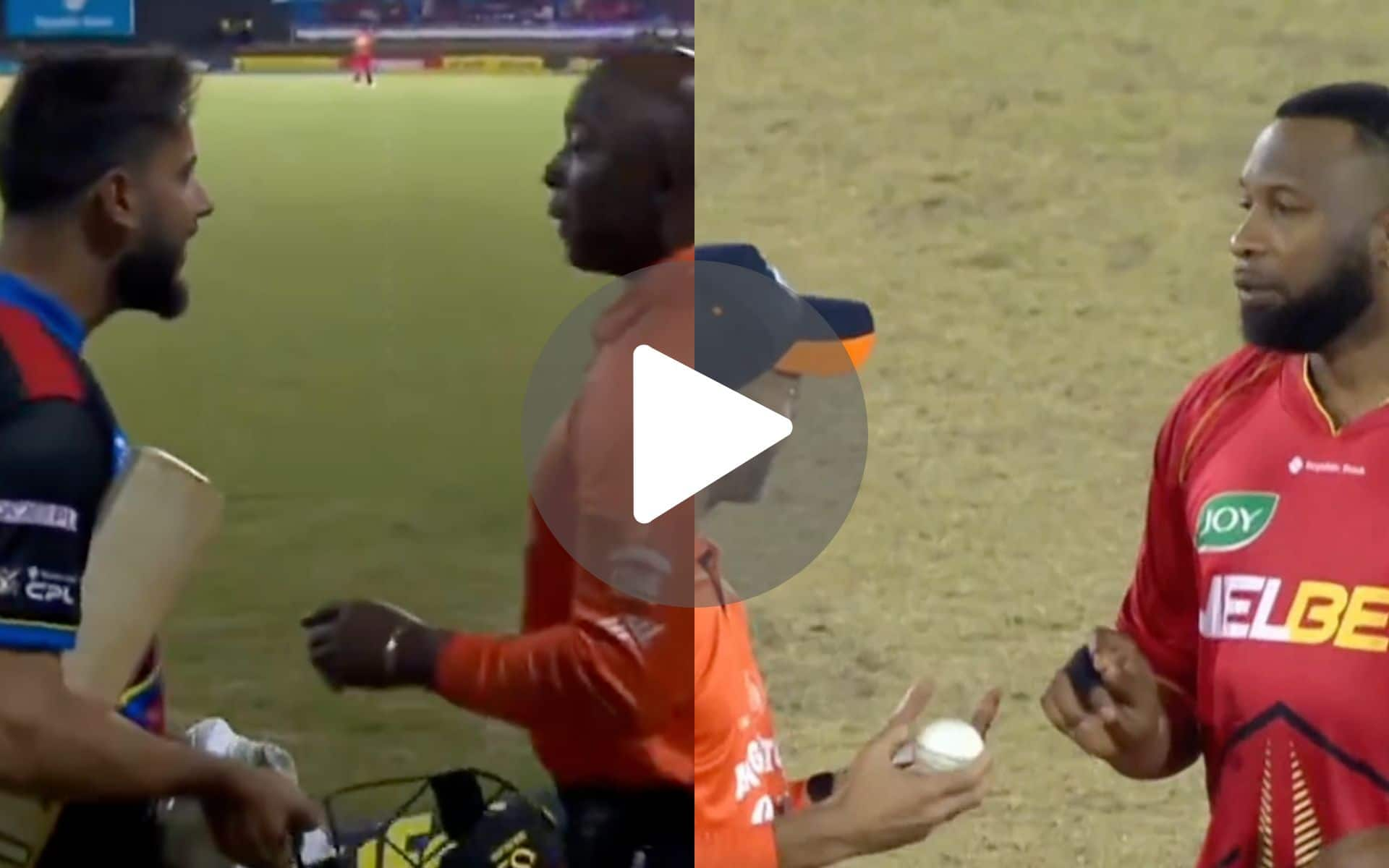 [Watch] Big Controversy Erupts In CPL 2024 As Pollard And Imad Wasim Fight With Umpire